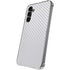 White Carbon Fiber Specialty Texture Material Galaxy S24 Plus Clear Case